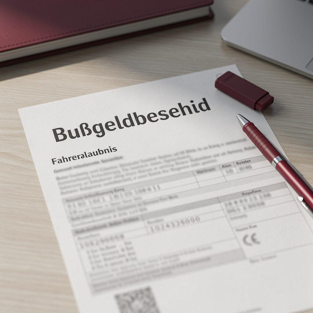 Ihre Fahreignung nach polizeilichem Bußgeldbescheid durch Rechtsanwälte prüfen